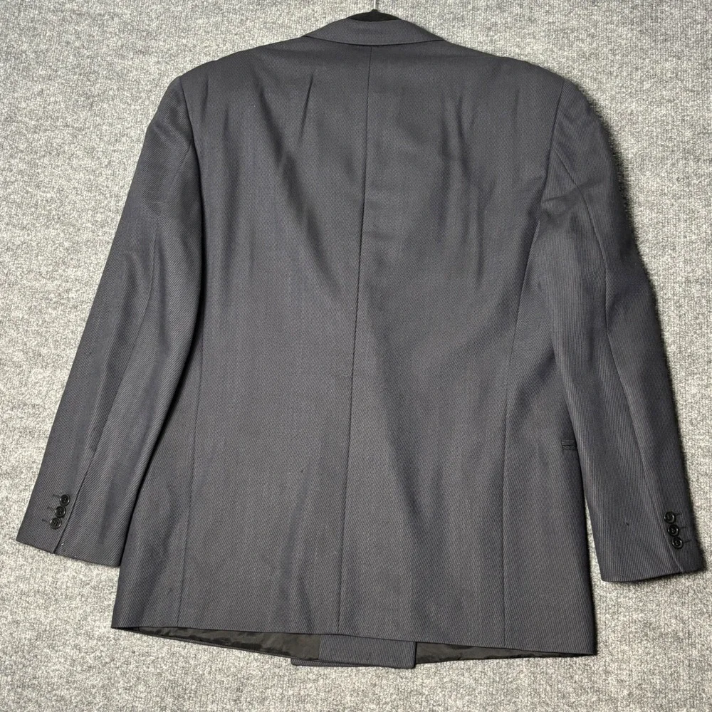 Attimo Oreste Boggio Casero Virgin Wool Double Breasted Blazer Navy Men 44L Blue